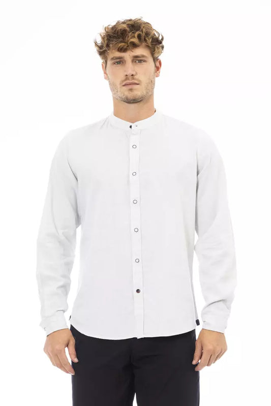  - White Linen Men Shirt