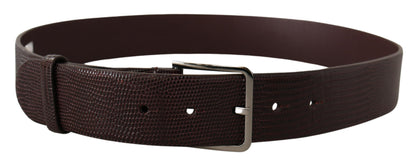  - Elegant Dark Brown Leather Belt