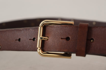  - Elegant Leather Belt with Metal Buckle