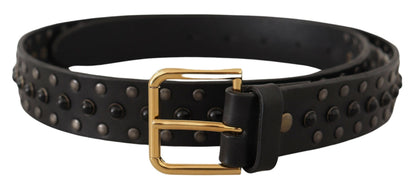  - Elegant Leather Belt with Logo Engraved Buckle