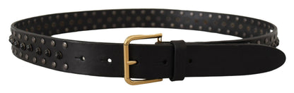  - Elegant Leather Belt with Logo Engraved Buckle