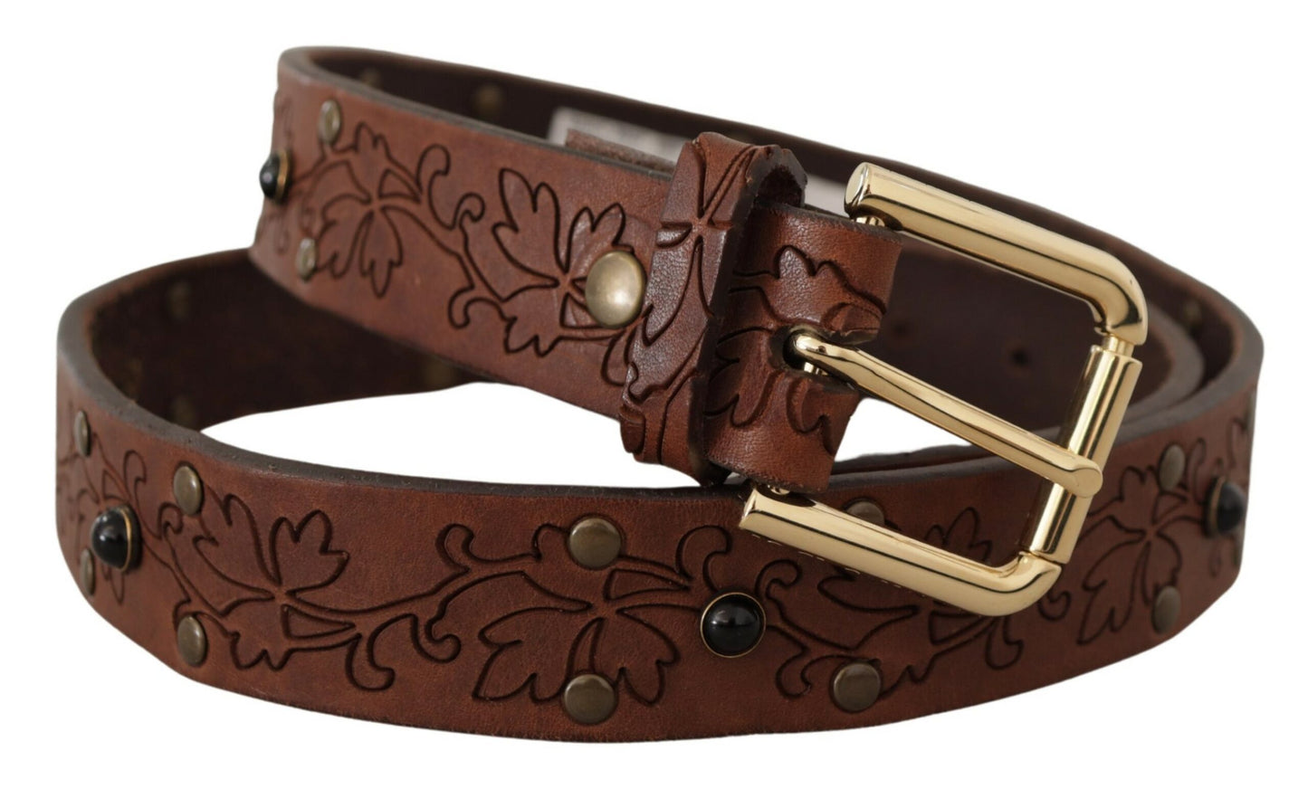  - Elegant Leather Belt with Metal Buckle