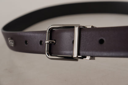  - Elegant Dark Brown Leather Belt