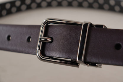  - Elegant Dark Purple Leather Belt