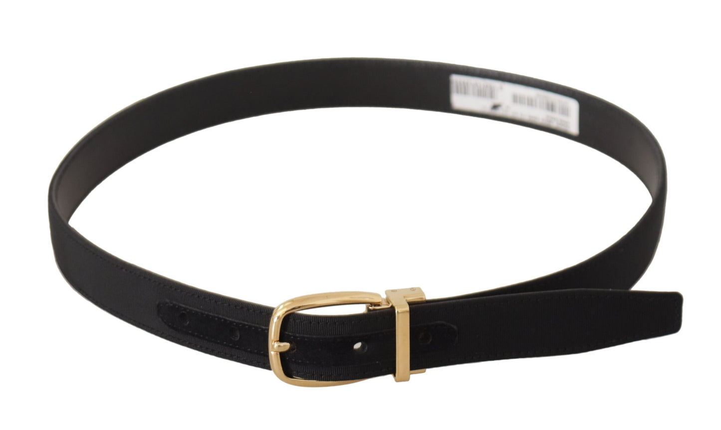  - Elegant Black Leather Belt