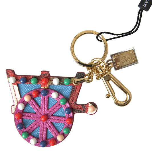  - Elegant Multicolor Keychain with Gold Accents