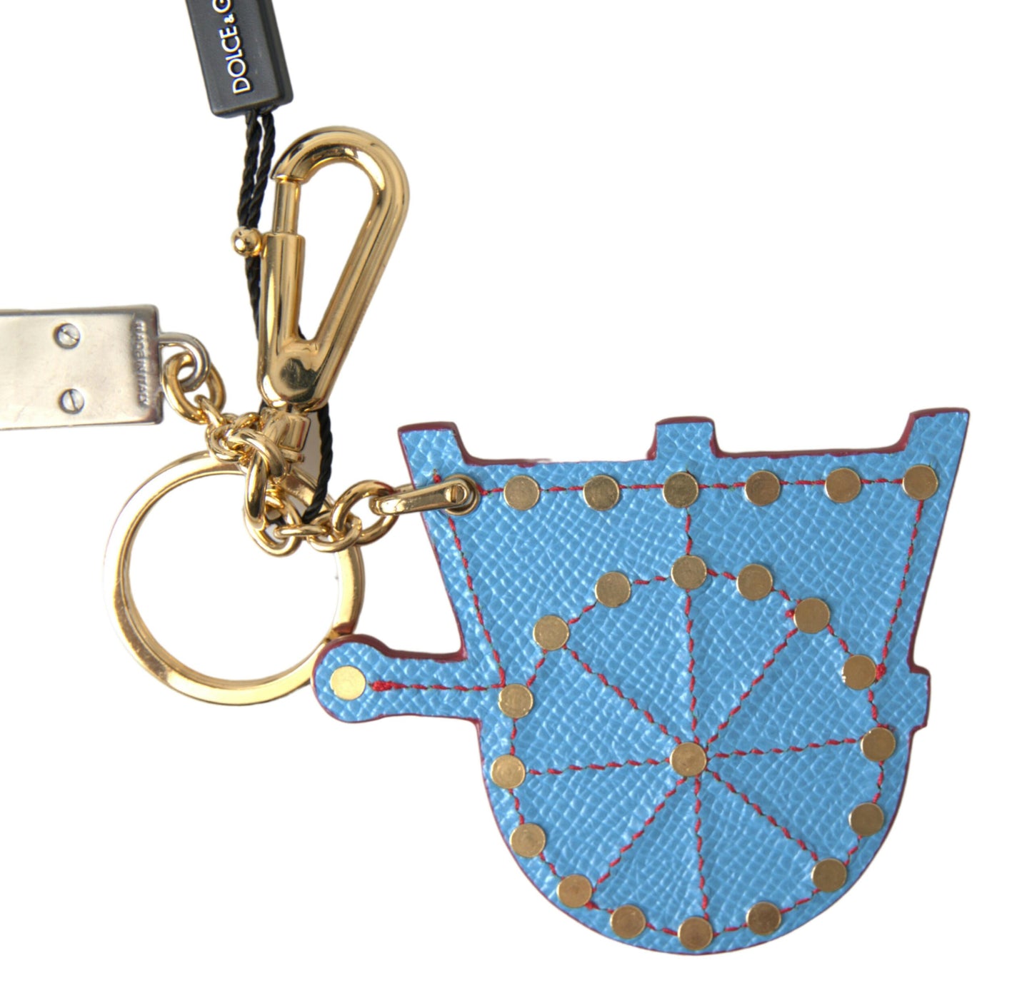  - Elegant Multicolor Keychain with Gold Accents