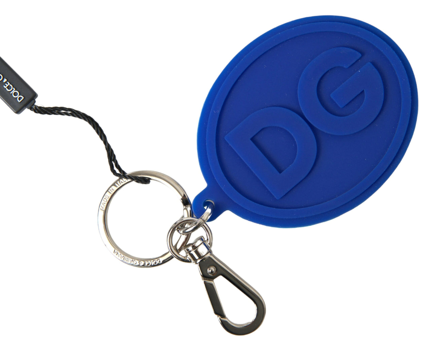  - Chic Brass and Rubber Logo Keychain