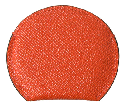  - Elegant Orange Calfskin Mirror Holder