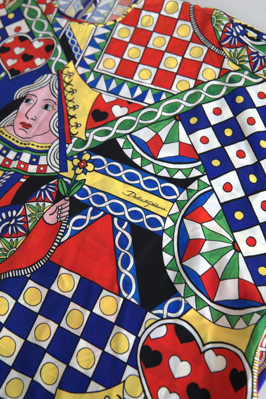 Elegant Multicolor Silk Blouse by Dolce & Gabbana