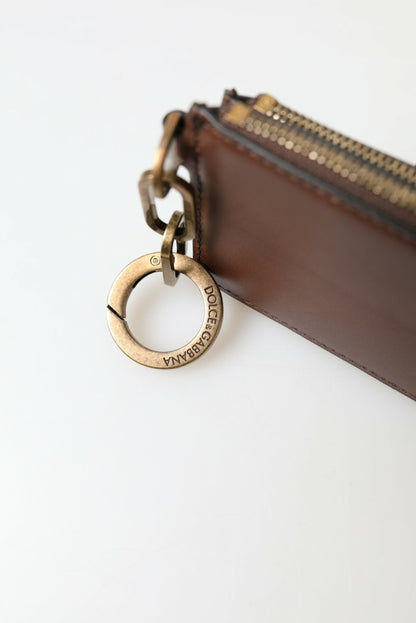  - Elegant Brown Leather Coin Purse Wallet