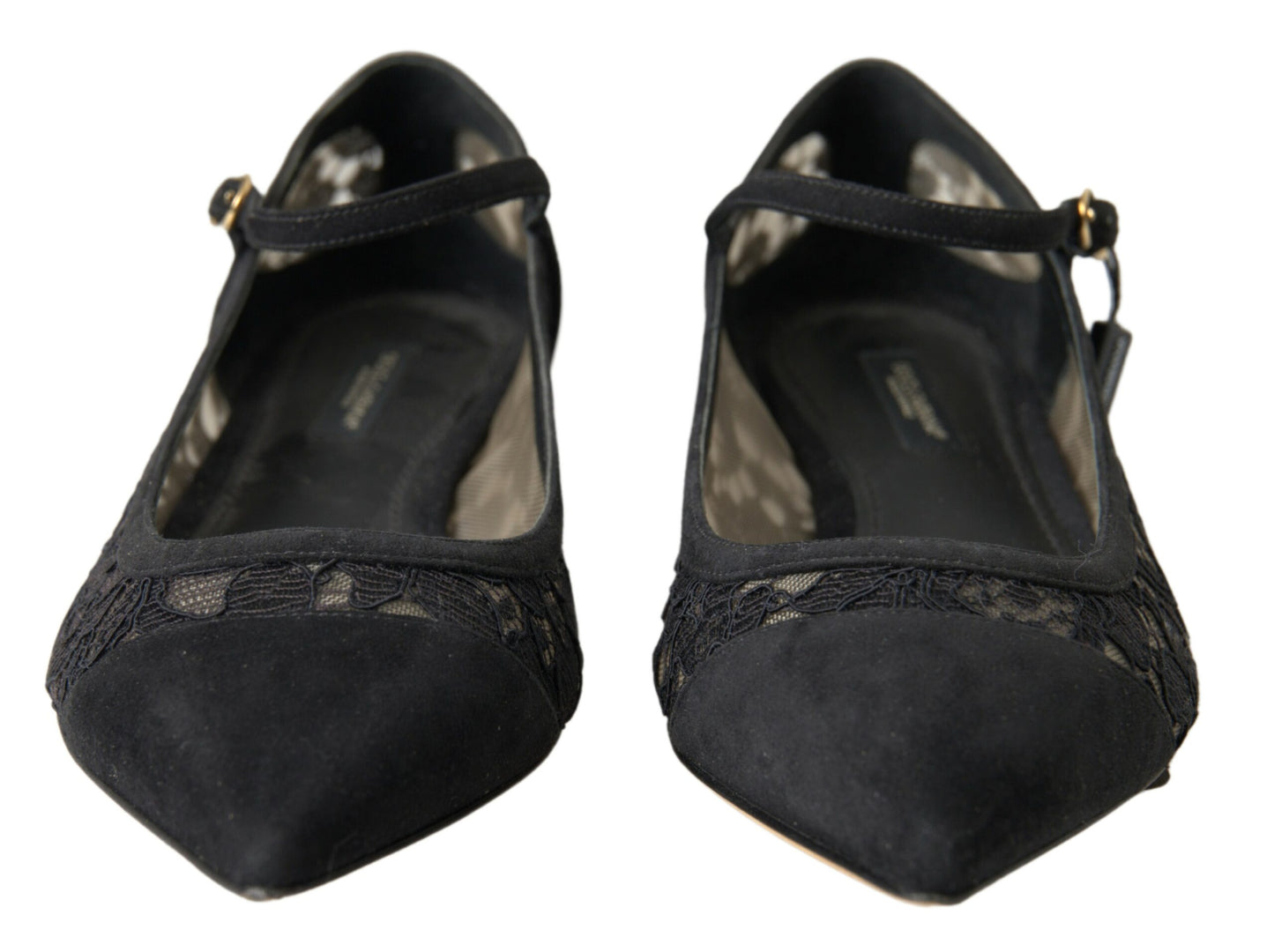  - Elegant Black Lace Flats