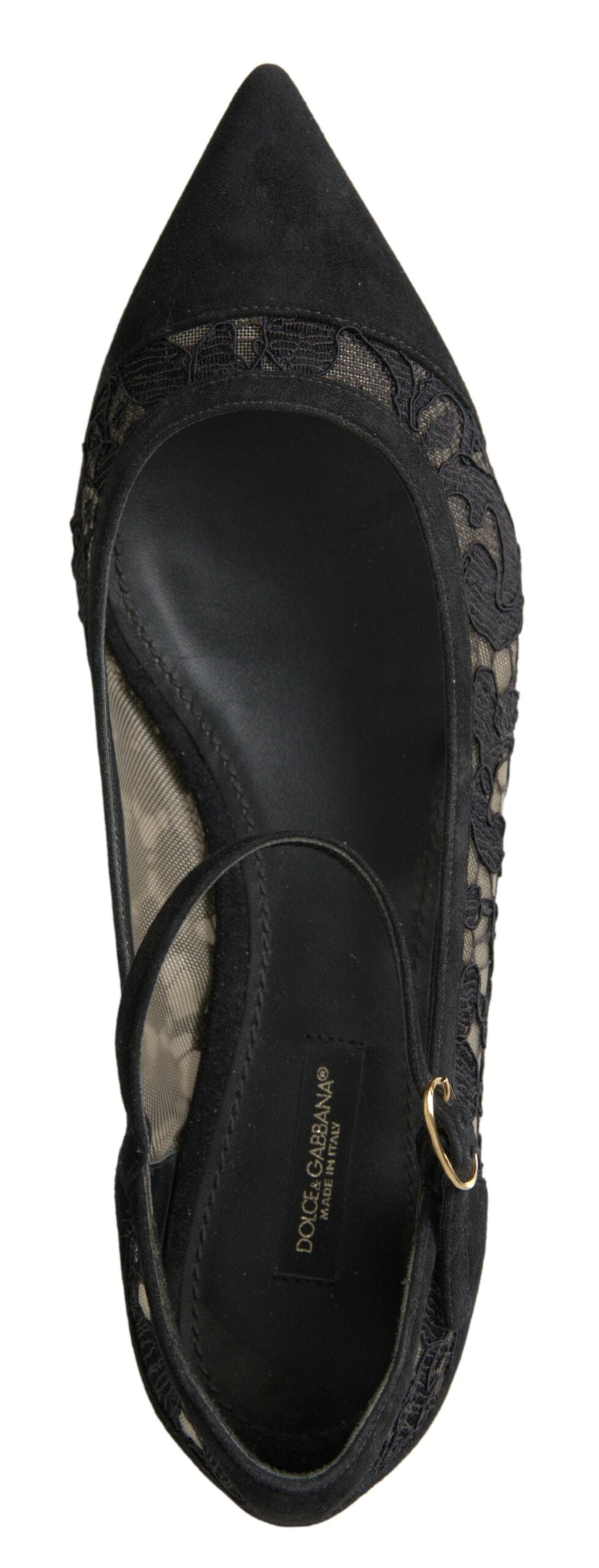  - Elegant Black Lace Flats