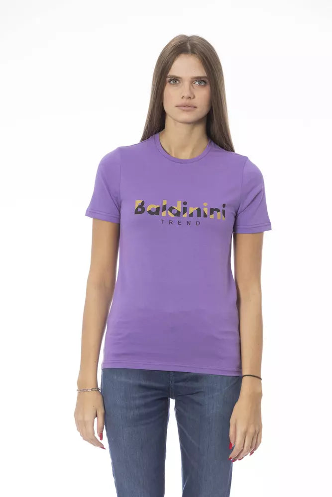  - Purple Cotton Women T-Shirt