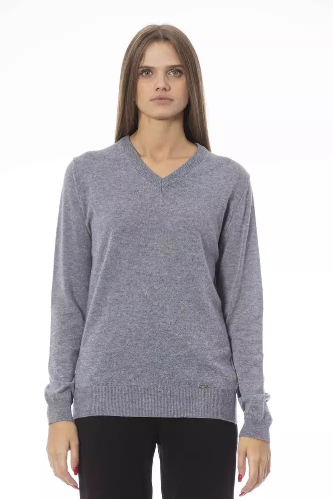  - Gray Wool Women Sweater