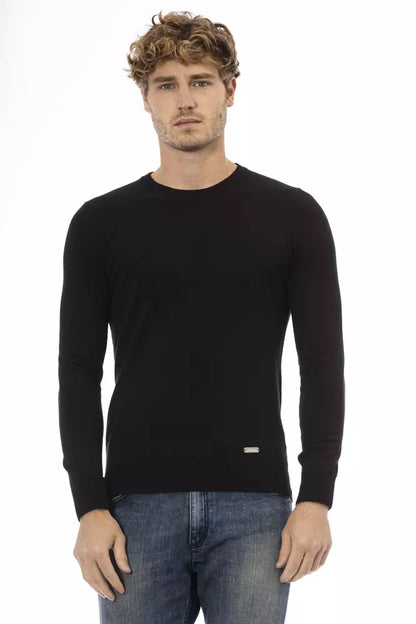  - Black Wool Men Sweater