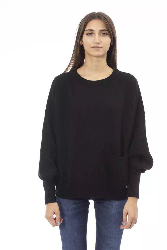  - Black Wool Women Sweater