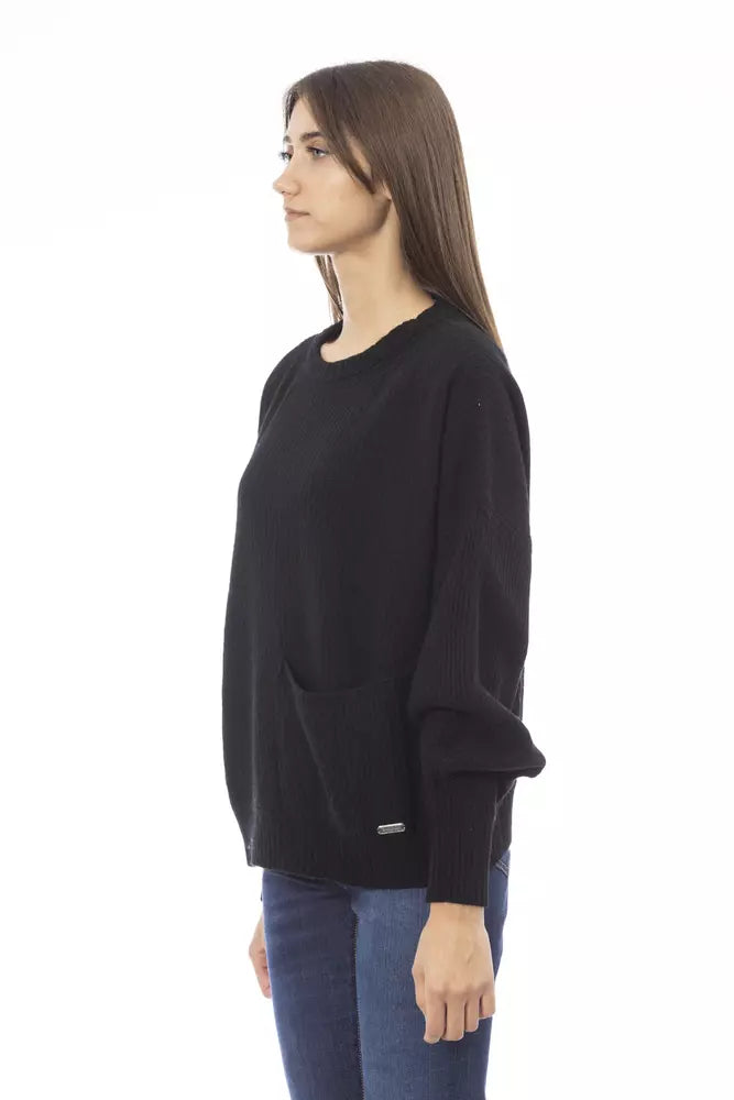  - Black Wool Women Sweater