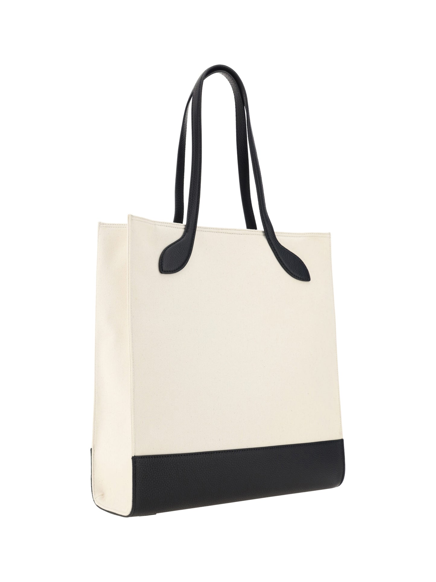  - Chic Monochrome Leather Tote Bag