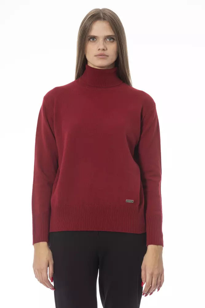  - Red Wool Women Sweater