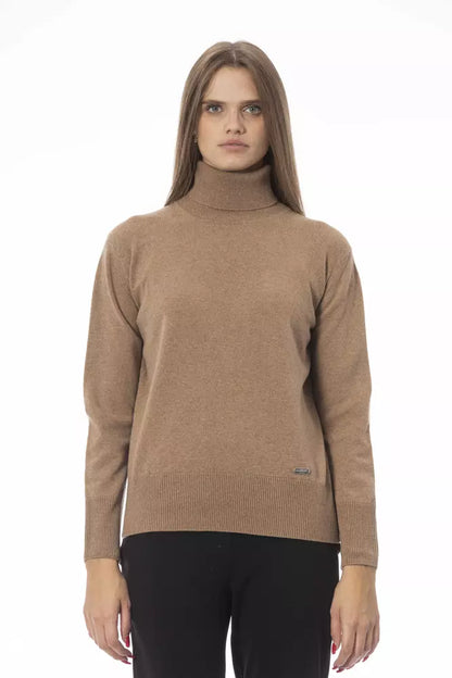  - Beige Wool Women Sweater