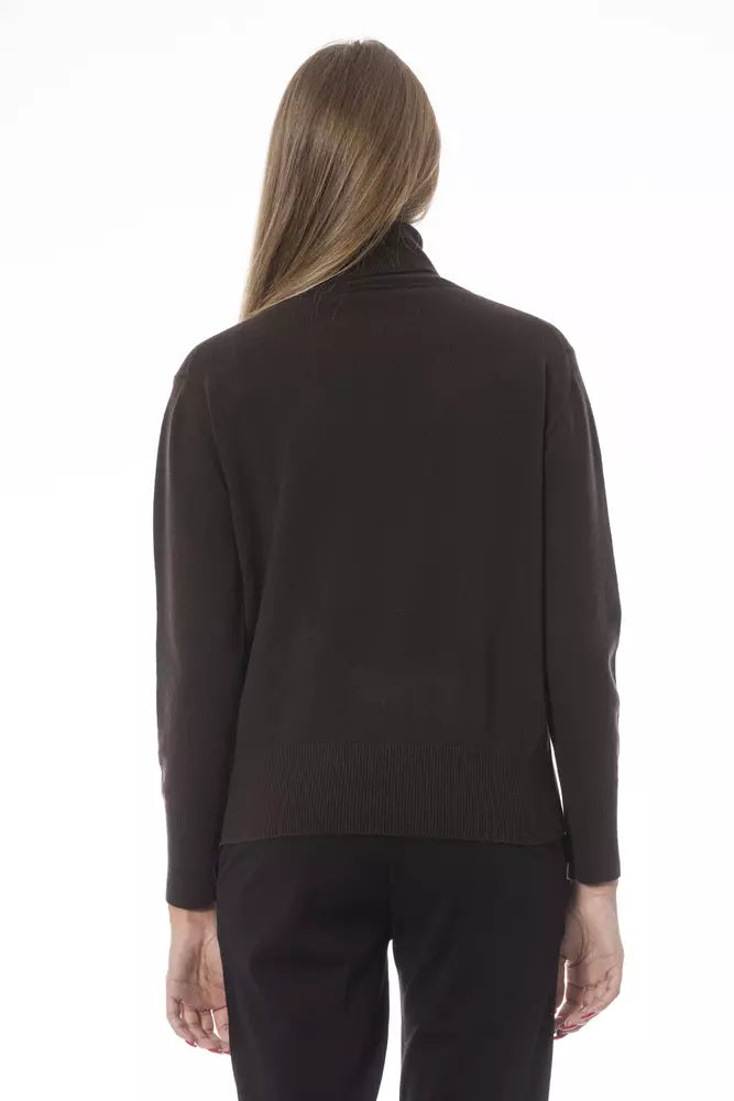  - Brown Wool Women Sweater