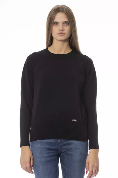  - Black Wool Women Sweater