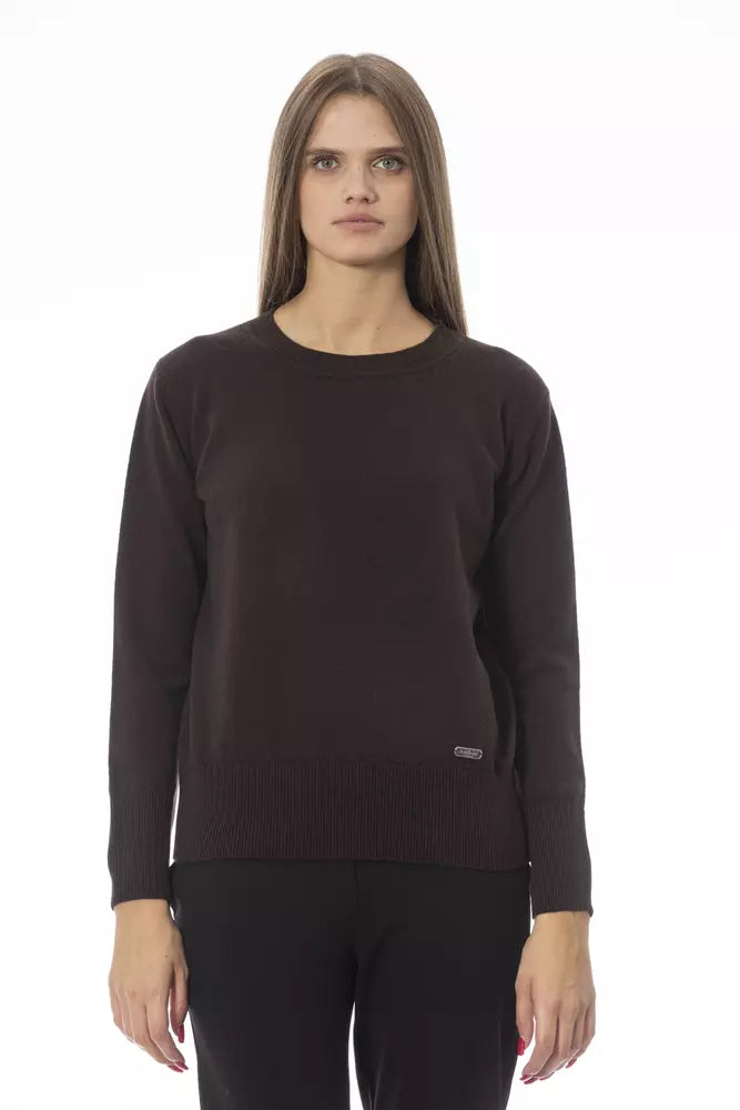  - Brown Wool Women Sweater