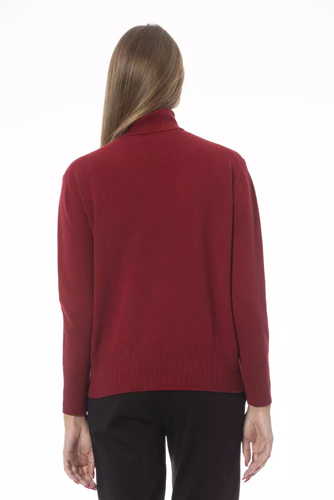  - Red Wool Women Sweater