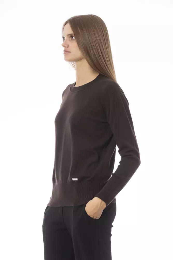  - Brown Wool Women Sweater