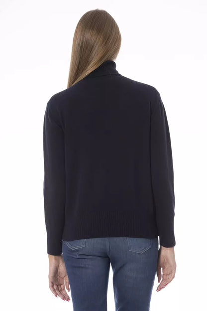  - Blue Wool Women Sweater