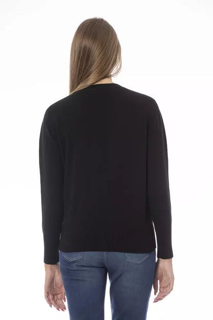  - Black Wool Women Sweater