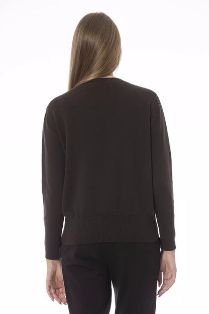  - Brown Wool Women Sweater