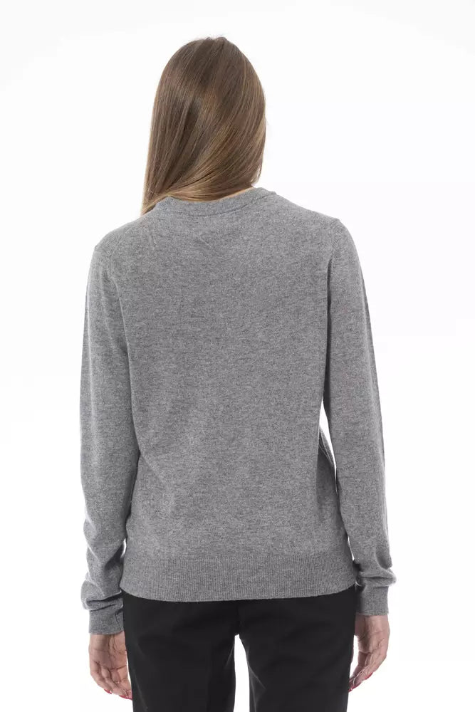  - Gray Wool Women Sweater