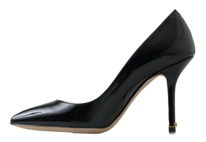  - Elegant Patent Leather Heels Pumps