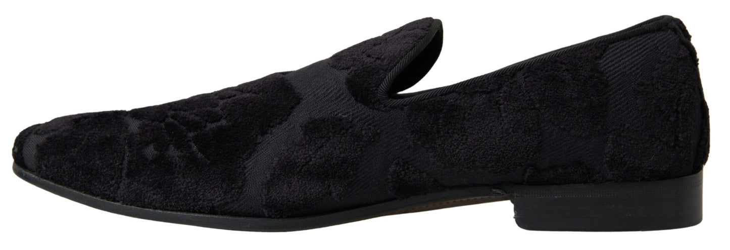 Exquisite Black Vintage Loafers by Dolce & Gabbana for Men