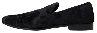 Exquisite Black Vintage Loafers by Dolce & Gabbana for Men
