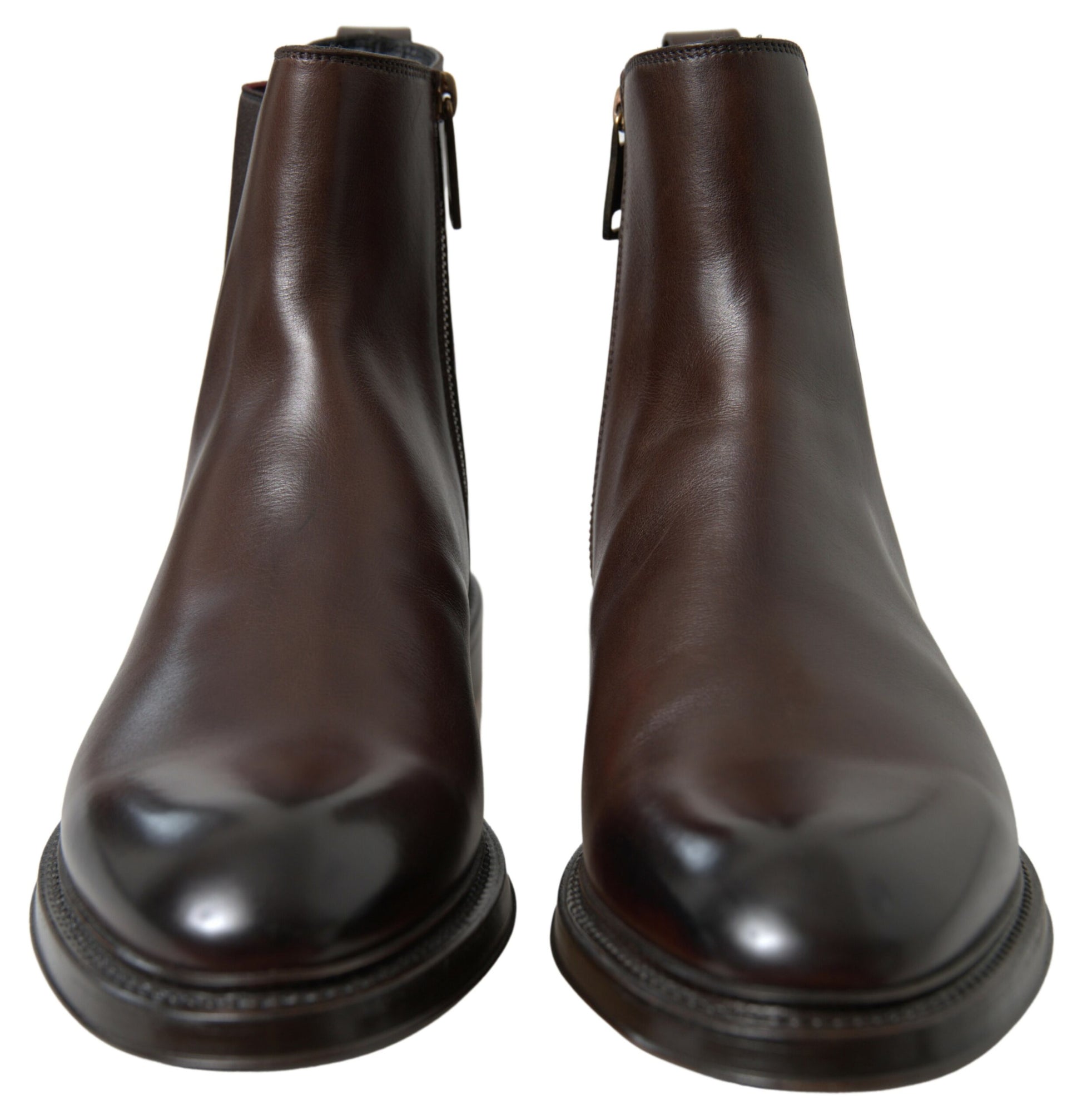 Elegant Leather Chelsea Boots by Dolce & Gabbana