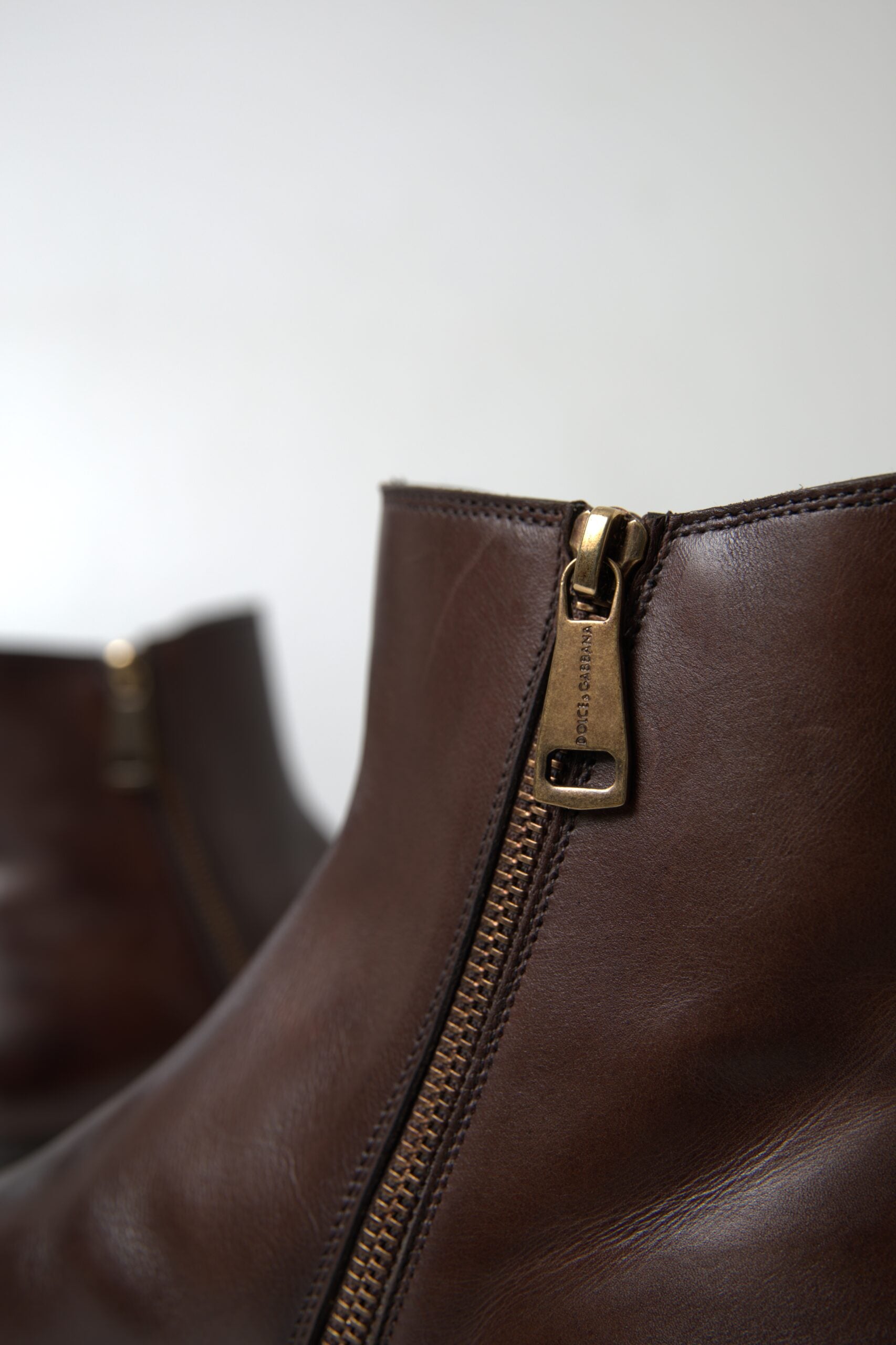 Elegant Leather Chelsea Boots by Dolce & Gabbana