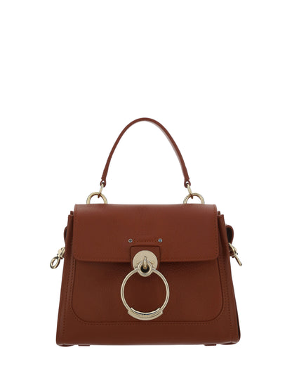  - Elegant Sepia Brown Calfskin Shoulder Handbag