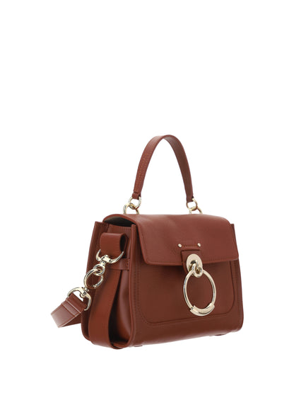  - Elegant Sepia Brown Calfskin Shoulder Handbag