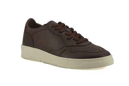  - Exclusive Leather Fabric Sneakers in Brown