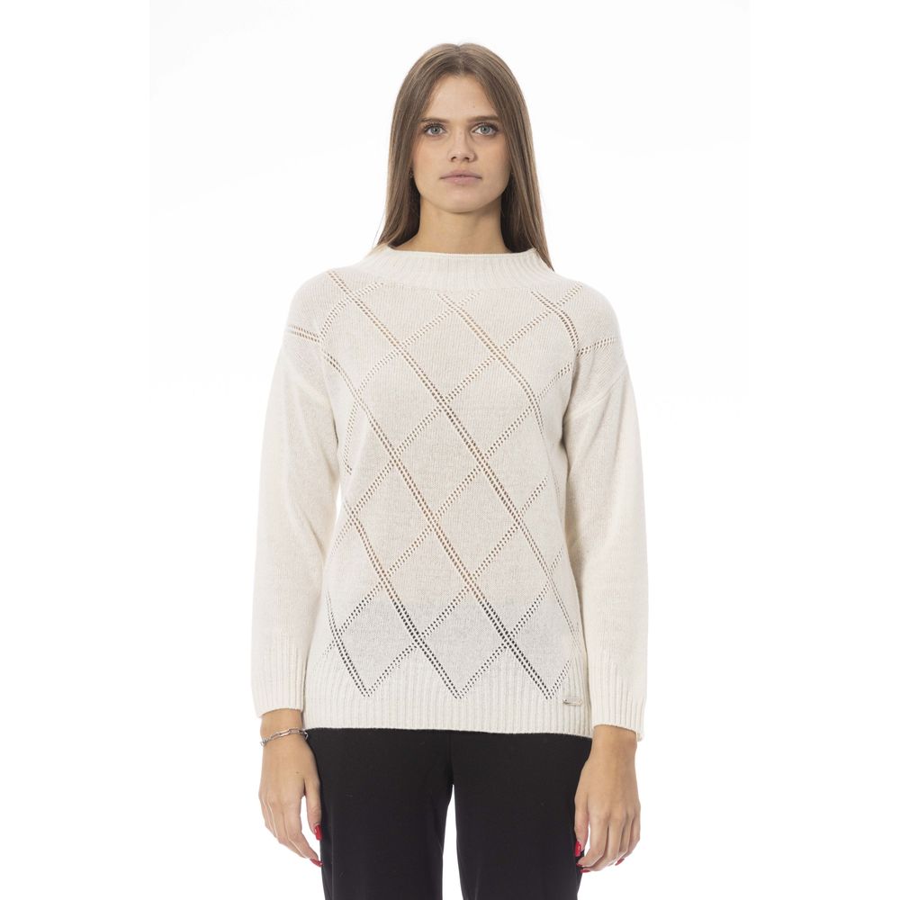  - Beige Wool Women Sweater