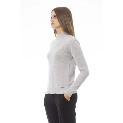  - Gray Cashmere Women Sweater