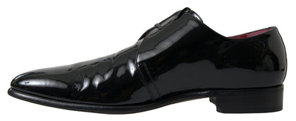  - Elegant Black Patent Leather Formal Men's Shoes