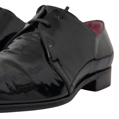  - Elegant Black Patent Leather Formal Men's Shoes