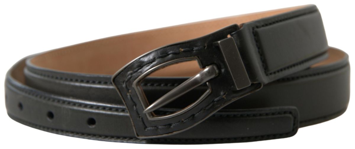  - Exquisite Italian Leather Belt with Metal Buckle