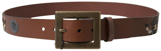  - Elegant Leather Belt with Metal Buckle