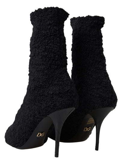  - Elegant Virgin Wool Mid Calf Boots