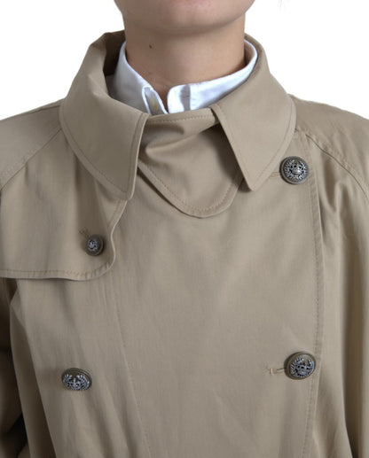  - Elegant Double Breasted Trench Coat